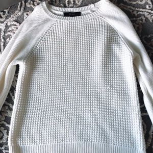 Knitted sweater shirt.